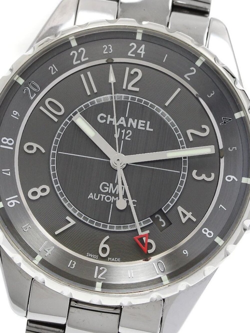 CHANEL J12 Chromatic H3099 GMT date gray Dial Automatic Men's Watch_944854 - Picture 1 of 7